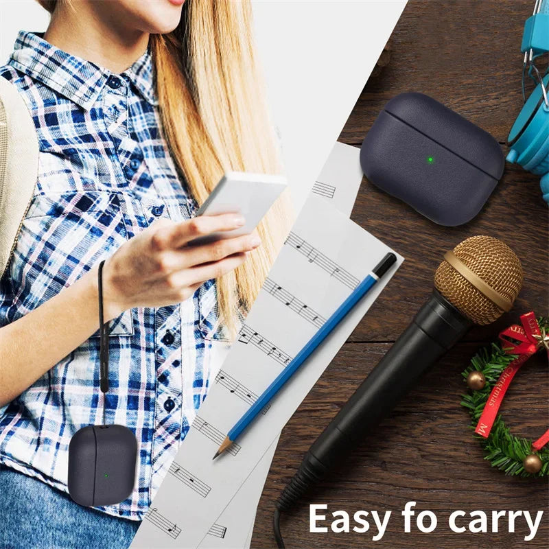 Leather Grain Case for AirPods Pro 2 – Premium Protective Cover for Apple AirPods Gen 2&3 Bluetooth Earphones
