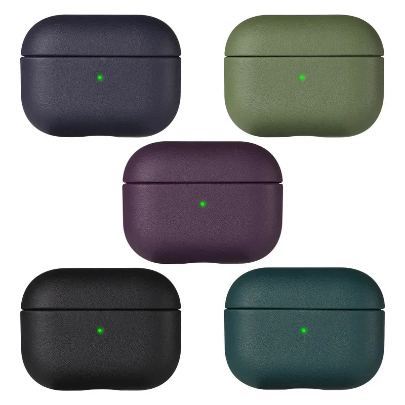 Leather Grain Case for AirPods Pro 2 – Premium Protective Cover for Apple AirPods Gen 2&3 Bluetooth Earphones