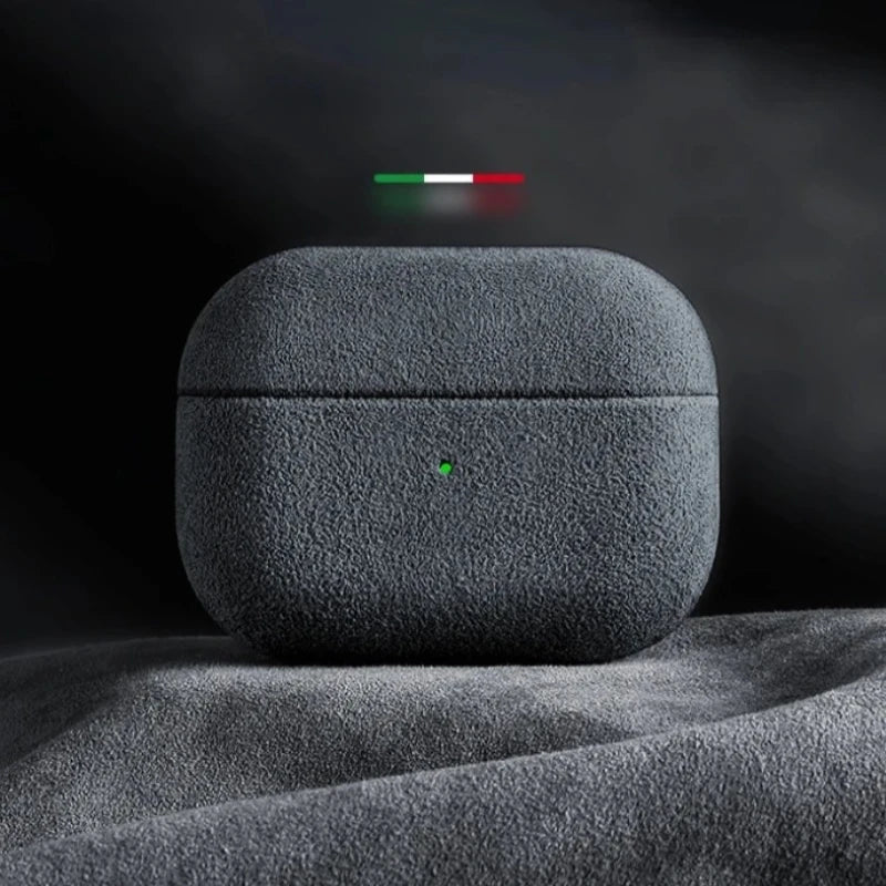 Italian Suede Leather Case for AirPods Pro 1-2 -3 |  Luxury All-Inclusive Wireless Charging Cover