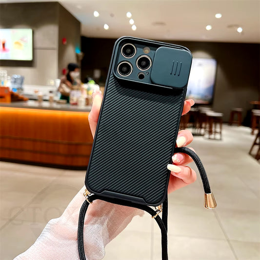 Aura Crossbody Lanyard Cord Rope Strap Magnetic Phone Case Slider Camera Lens Protection Cover
