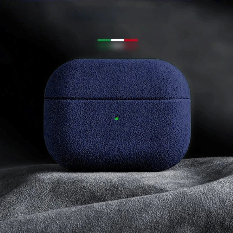 Italian Suede Leather Case for AirPods Pro 1-2 -3 |  Luxury All-Inclusive Wireless Charging Cover
