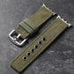Double Canvas for Apple Watch Ultra Strap Green Black Men Rugged Style Bracelet