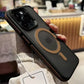 Luxury Bicolor Matte Magnetic Translucent Case for  16 15 14 13 12 11 Pro Max 16 plus Magsafe Wireless Charge Bumper Cover