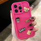 Aura Cute 3D Bear Coffee Cartoon Silicone Case For iPhone Cases Soft Matte Cover
