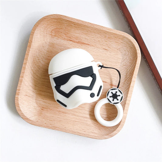 Aura Airpods  Cute Cartoon Darth Vader Silicone Earphone Case