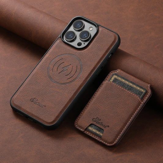 Aura Premium Leather Wallet Phone Case | Card Holder with Magnetic Pocket | Wireless Charging Compatible for iPhone 14/15/16 Pro Max