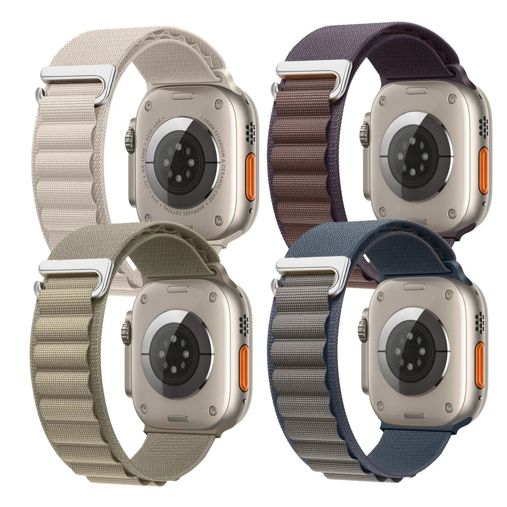 Aura Apple watch strap band nylon Alpine loop bracelet
