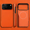 iPhone 17 Pro Max MagSafe Leather Case – Luxury Lychee Cowhide Back Cover