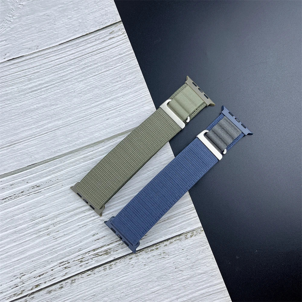 Aura Apple watch strap band nylon Alpine loop bracelet